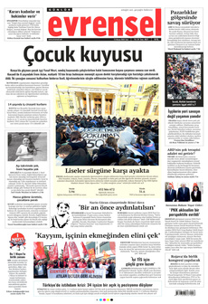 EVRENSEL 15 Nisan 2025 gazete manşeti