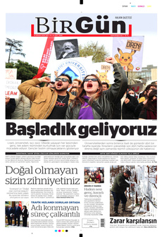 BİRGÜN 15 Nisan 2025 gazete manşeti
