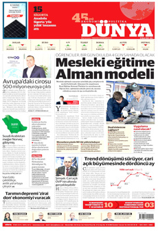 DÜNYA 15 Nisan 2025 gazete manşeti