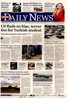 HÜRRİYET DAİLY NEWS 15 Nisan 2025 gazete manşeti