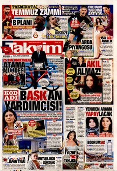 TAKVİM 16 Nisan 2025 gazete manşeti