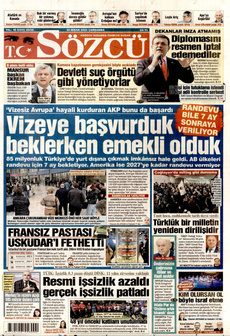 SÖZCÜ 30 Nisan 2025 gazete manşeti