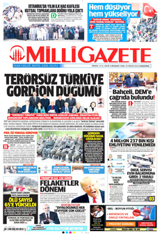 MİLLİ GAZETE 30 Nisan 2025 gazete manşeti