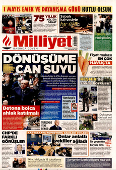 MİLLİYET 1 Mayıs 2025 gazete manşeti