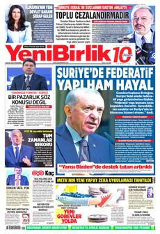 YENİBİRLİK 1 Mayıs 2025 gazete manşeti