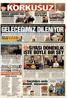 KORKUSUZ 1 Mayıs 2025 gazete manşeti