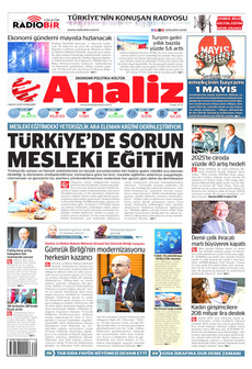 ANALİZ 1 Mayıs 2025 gazete manşeti