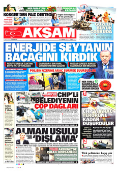 AKŞAM 3 Mayıs 2025 gazete manşeti