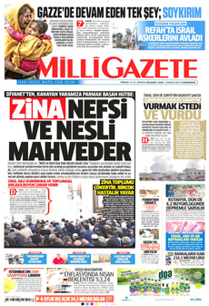 MİLLİ GAZETE 3 Mayıs 2025 gazete manşeti