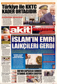 YENİ AKİT 4 Mayıs 2025 gazete manşeti