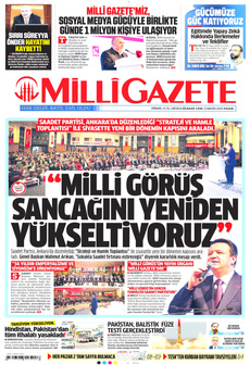 MİLLİ GAZETE 4 Mayıs 2025 gazete manşeti