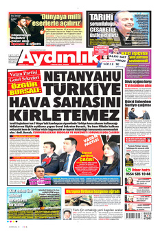 AYDINLIK GAZETESİ 4 Mayıs 2025 gazete manşeti