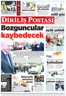 DİRİLİŞ POSTASI 4 Mayıs 2025 gazete manşeti