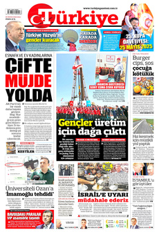 TÜRKİYE GAZETESİ 20 Mayıs 2025 gazete manşeti