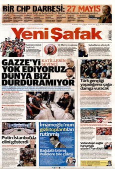 YENİ ŞAFAK 20 Mayıs 2025 gazete manşeti