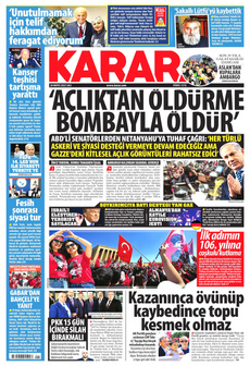 KARAR 20 Mayıs 2025 gazete manşeti