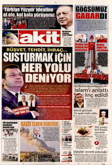 YENİ AKİT 20 Mayıs 2025 gazete manşeti