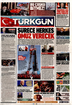 TÜRKGÜN 20 Mayıs 2025 gazete manşeti