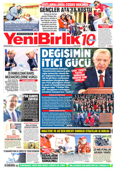 YENİBİRLİK 20 Mayıs 2025 gazete manşeti