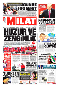 MİLAT 20 Mayıs 2025 gazete manşeti