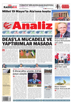 ANALİZ 20 Mayıs 2025 gazete manşeti