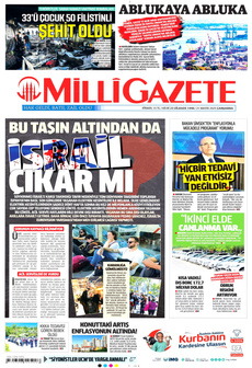 MİLLİ GAZETE 21 Mayıs 2025 gazete manşeti