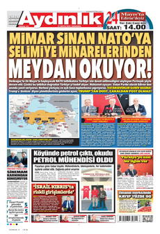 AYDINLIK GAZETESİ 21 Mayıs 2025 gazete manşeti