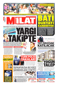 MİLAT 21 Mayıs 2025 gazete manşeti