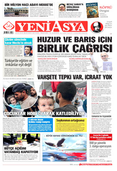 YENİ ASYA 21 Mayıs 2025 gazete manşeti
