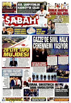 SABAH 22 Mayıs 2025 gazete manşeti