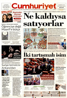 CUMHURİYET 22 Mayıs 2025 gazete manşeti