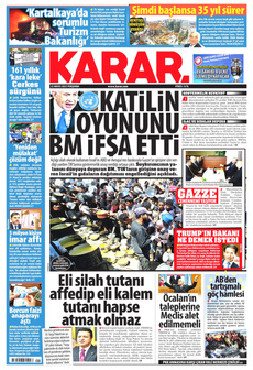 KARAR 22 Mayıs 2025 gazete manşeti