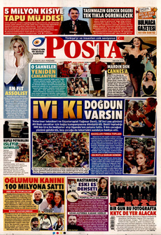 POSTA 22 Mayıs 2025 gazete manşeti