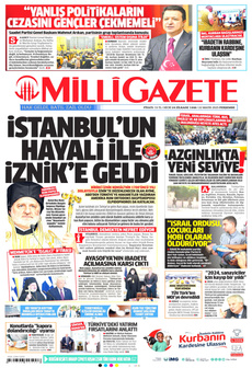 MİLLİ GAZETE 22 Mayıs 2025 gazete manşeti
