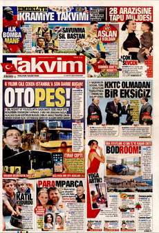 TAKVİM 22 Mayıs 2025 gazete manşeti