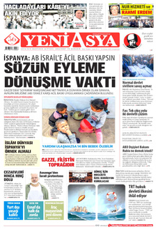 YENİ ASYA 22 Mayıs 2025 gazete manşeti
