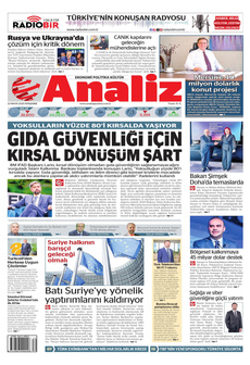 ANALİZ 22 Mayıs 2025 gazete manşeti