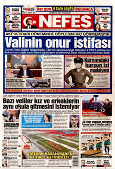 NEFES 22 Mayıs 2025 gazete manşeti
