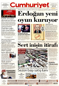 CUMHURİYET 23 Mayıs 2025 gazete manşeti