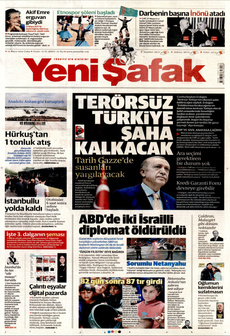 YENİ ŞAFAK 23 Mayıs 2025 gazete manşeti