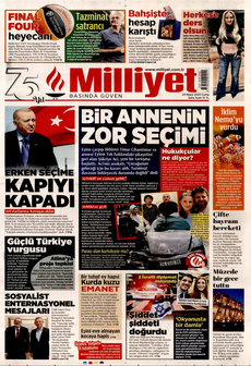 MİLLİYET 23 Mayıs 2025 gazete manşeti