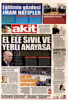 YENİ AKİT 23 Mayıs 2025 gazete manşeti
