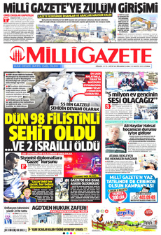 MİLLİ GAZETE 23 Mayıs 2025 gazete manşeti