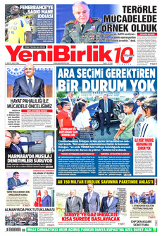 YENİBİRLİK 23 Mayıs 2025 gazete manşeti