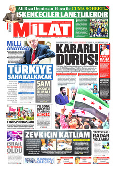 MİLAT 23 Mayıs 2025 gazete manşeti