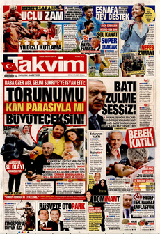 TAKVİM 23 Mayıs 2025 gazete manşeti