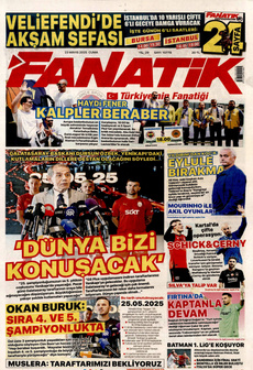 FANATİK 23 Mayıs 2025 gazete manşeti