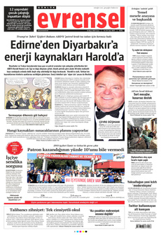 EVRENSEL 23 Mayıs 2025 gazete manşeti