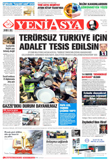 YENİ ASYA 23 Mayıs 2025 gazete manşeti