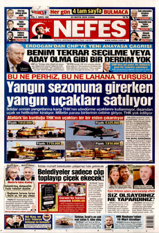 NEFES 23 Mayıs 2025 gazete manşeti